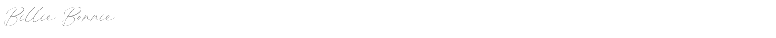 Billie Bonnie font preview
